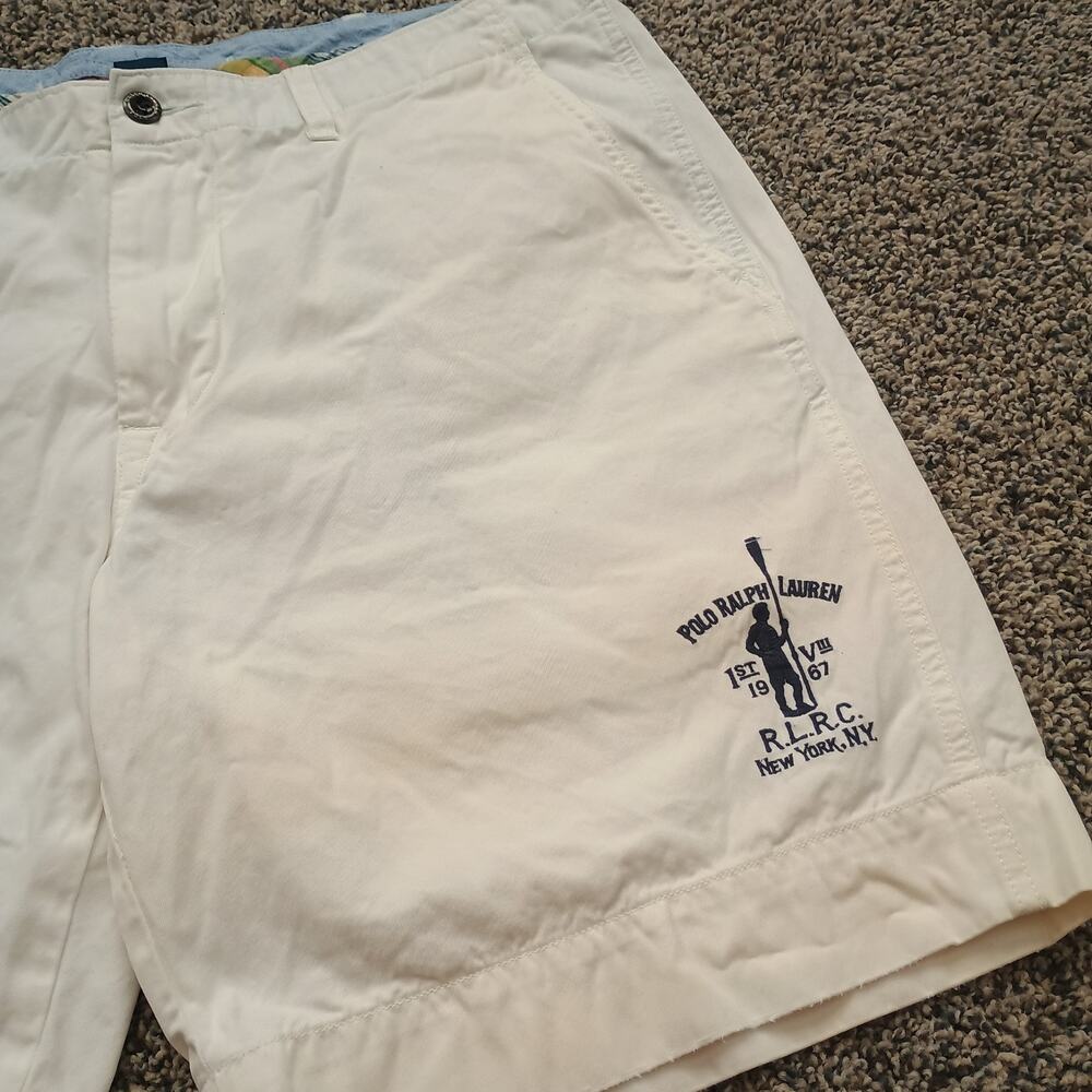 Polo Ralph Lauren Vintage Y2K 2000s RLRC New York Rowing Club Shorts 36x9 Boat